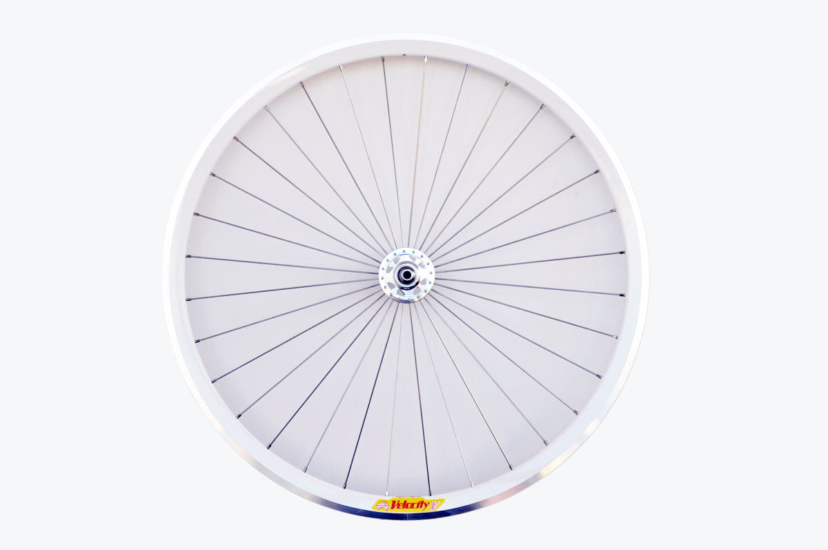 White Velocity Deep V Rims – Regal Bicycles Inc.